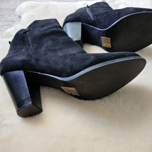 Call It Spring Black Suede Ankle Boots - Picture 7 of 9